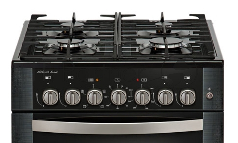 Плита комбинированная Gefest ПГЭ 6502-02 0044 черный, конфорок 4 газовых, духовка 52 л, 60 см x 85 см x 60 см