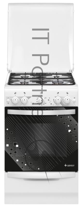 Плита газовая Gefest ПГ 5100-02 0309 белый, конфорок 4 шт, духовка 52 л, 50 см x 85 см x 58.5 см