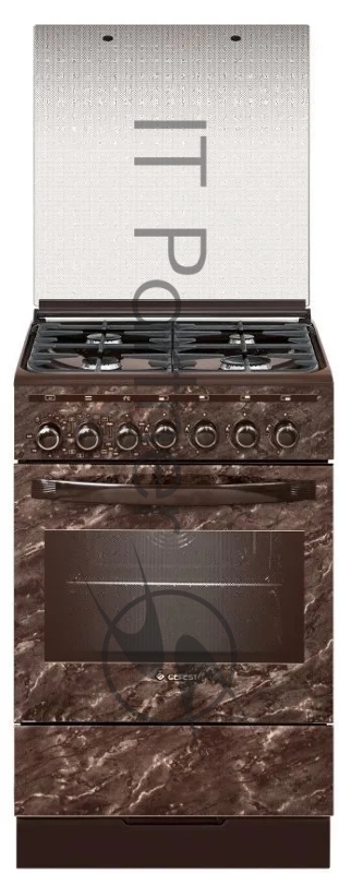 Плита комбинированная Gefest ПГЭ 5302-03 0054 коричневый, конфорок 4 шт, духовка 55 л, 50 см x 85 см x 58.5 см