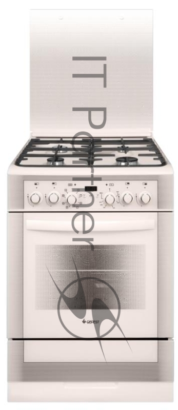 Плита комбинированная Gefest ПГЭ 6302-04 0267 бежевый, конфорок 4 газовых, духовка 55 л, 60 см x 85 см x 60 см