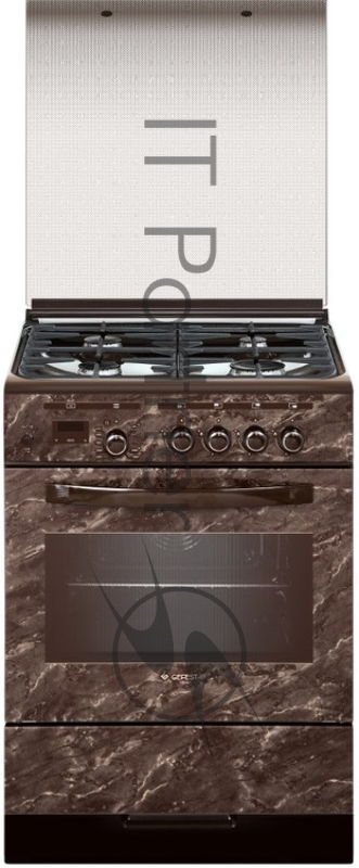 Плита комбинированная Gefest ПГЭ 6302-03 0054 коричневый, конфорок 4 газовых, духовка 55 л, 60 см x 85 см x 60 см