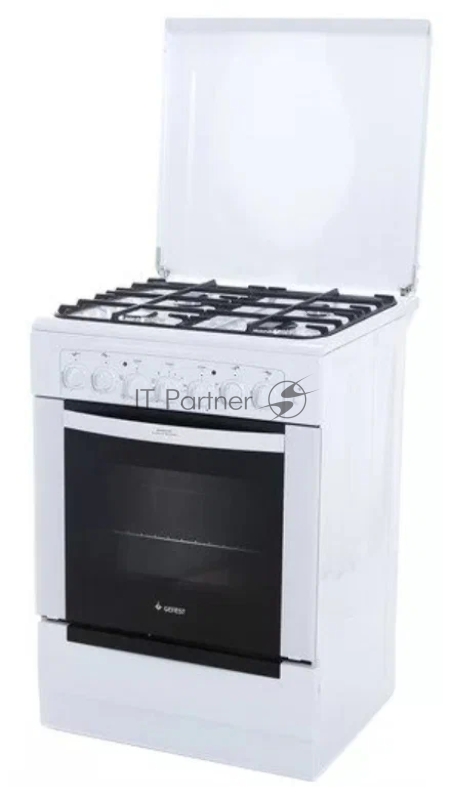 Плита комбинированная Gefest ПГЭ 6102-02 0300 белый, конфорок 4 шт, духовка 55 л, 60 см x 85 см x 60 см