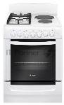 Плита комбинированная Gefest ПГЭ 6112-02 0112 белый, конфорок 2 газовых и 2 электрических, духовка 55 л, 60 см x 85 см x 60 см