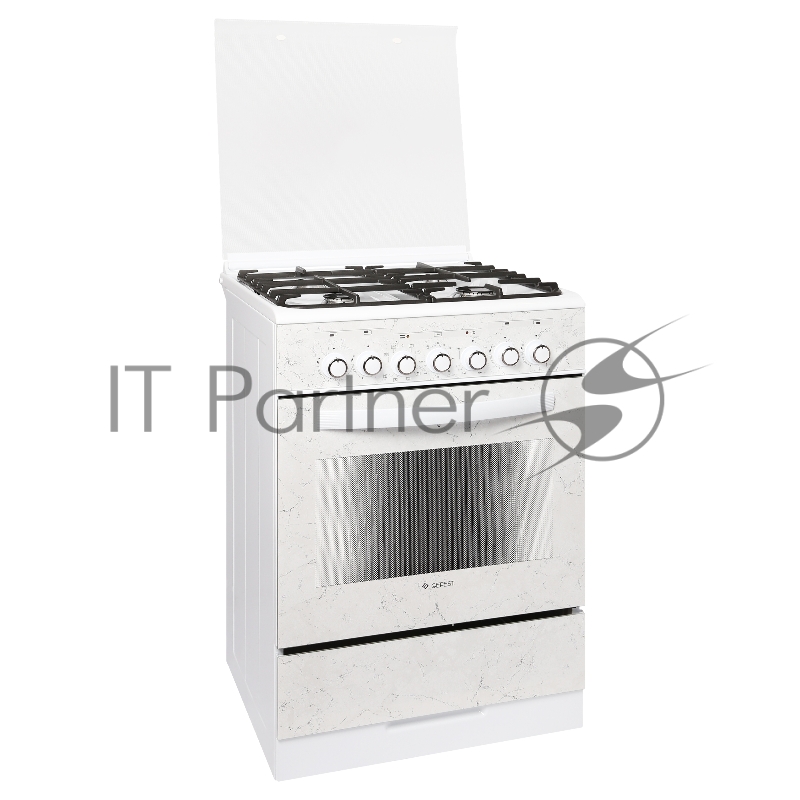 Плита комбинированная Gefest 5302-03 0052 белый, конфорок 4 шт, духовка 55 л, 50 см x 85 см x 58.5 см