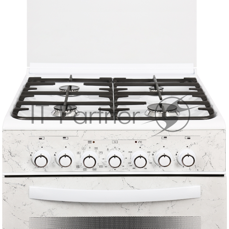 Плита комбинированная Gefest 5302-03 0052 белый, конфорок 4 шт, духовка 55 л, 50 см x 85 см x 58.5 см