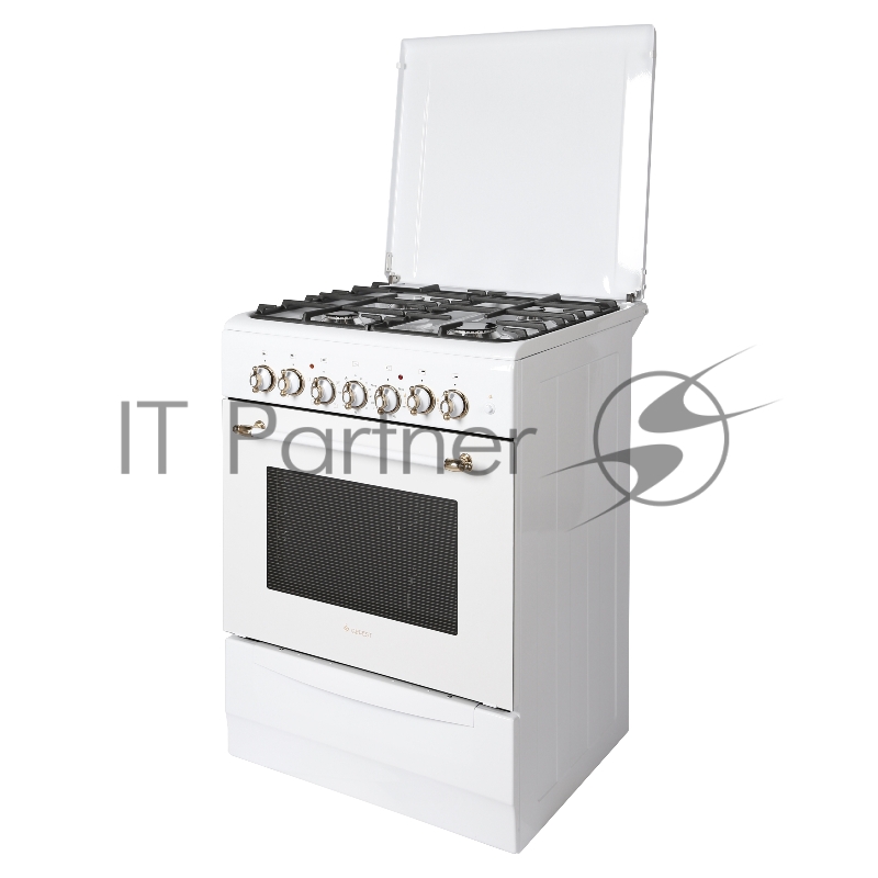 Плита комбинированная Gefest ПГЭ 6102-02 белый, конфорок 4 газовых, духовка 55 л, 60 см x 85 см x 60 см