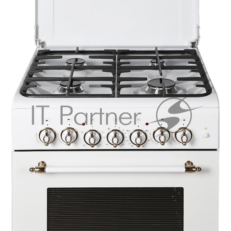 Плита комбинированная Gefest ПГЭ 6102-02 белый, конфорок 4 газовых, духовка 55 л, 60 см x 85 см x 60 см