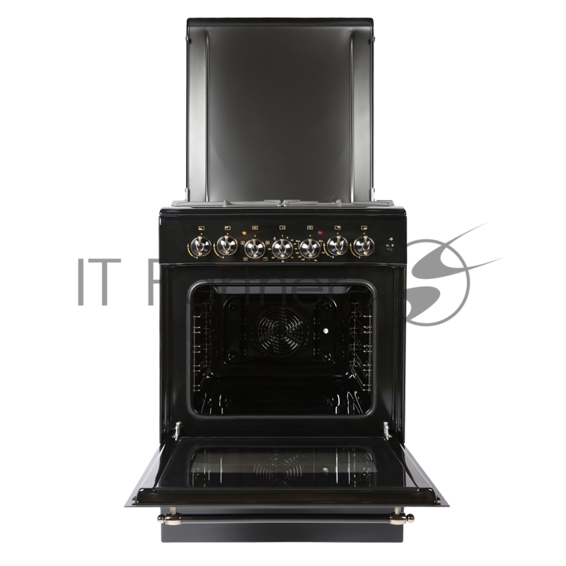 Плита комбинированная Gefest ПГЭ 6102-02 0187 черный, конфорок 4 газовых, духовка 52 л, 60 см x 85 см x 60 см