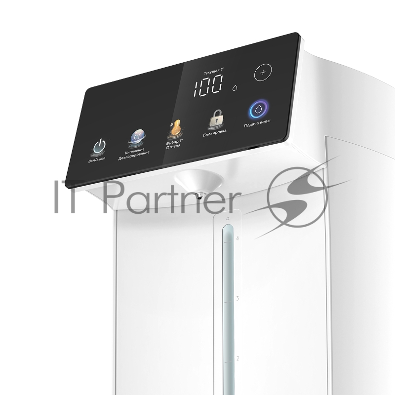 BQ TP5001 White. Мощность 1600 Вт / Объем 5 л / Сенсорный LED-дисплей / Поддержание температуры / Функция дехлорирования / Регулировка темперы от 40 до 90 C / Система защиты: от перегрева, от включения без воды, блокировка подачи воды / Внутренняя ко