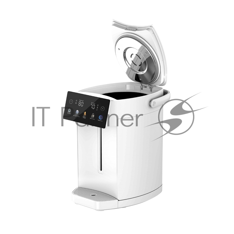 BQ TP5001 White. Мощность 1600 Вт / Объем 5 л / Сенсорный LED-дисплей / Поддержание температуры / Функция дехлорирования / Регулировка темперы от 40 до 90 C / Система защиты: от перегрева, от включения без воды, блокировка подачи воды / Внутренняя ко