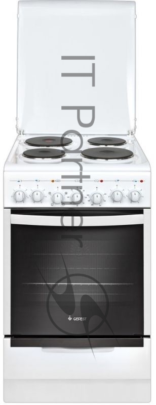 Плита электрическая Gefest 5140-02 белый, конфорок 4 электрических, духовка 55 л, 50 см x 85 см x 58.5 см
