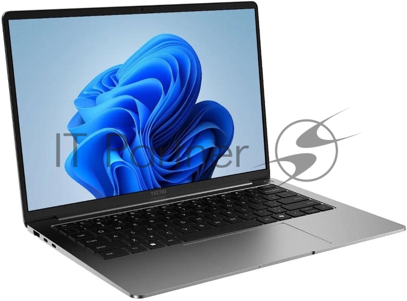 Ноутбук Tecno MegaBook T14FA Air Ryzen 5 7535HS 16Gb SSD1Tb AMD Radeon Graphics 14.1 IPS WUXGA (1920x1200) Windows 11 Home grey WiFi BT Cam 6460mAh (71003300543)