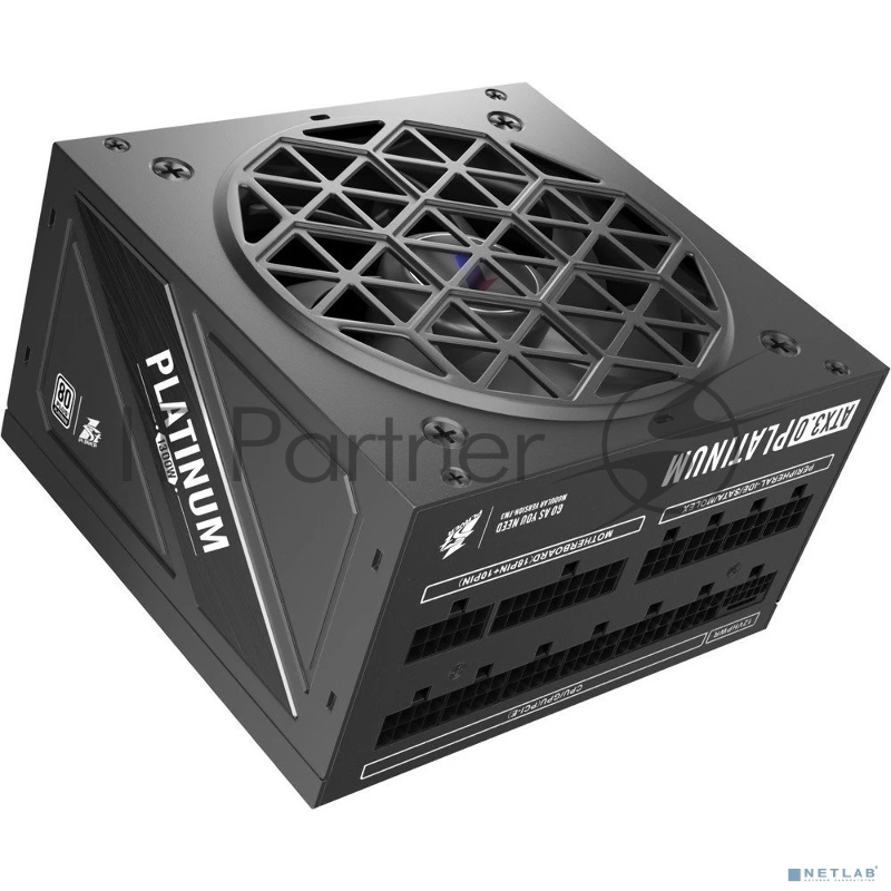 Блок питания 1STPLAYER NGDP Platinum 1300W Black, 1300Вт, 80 PLUS Platinum, 120мм, модульный, черный