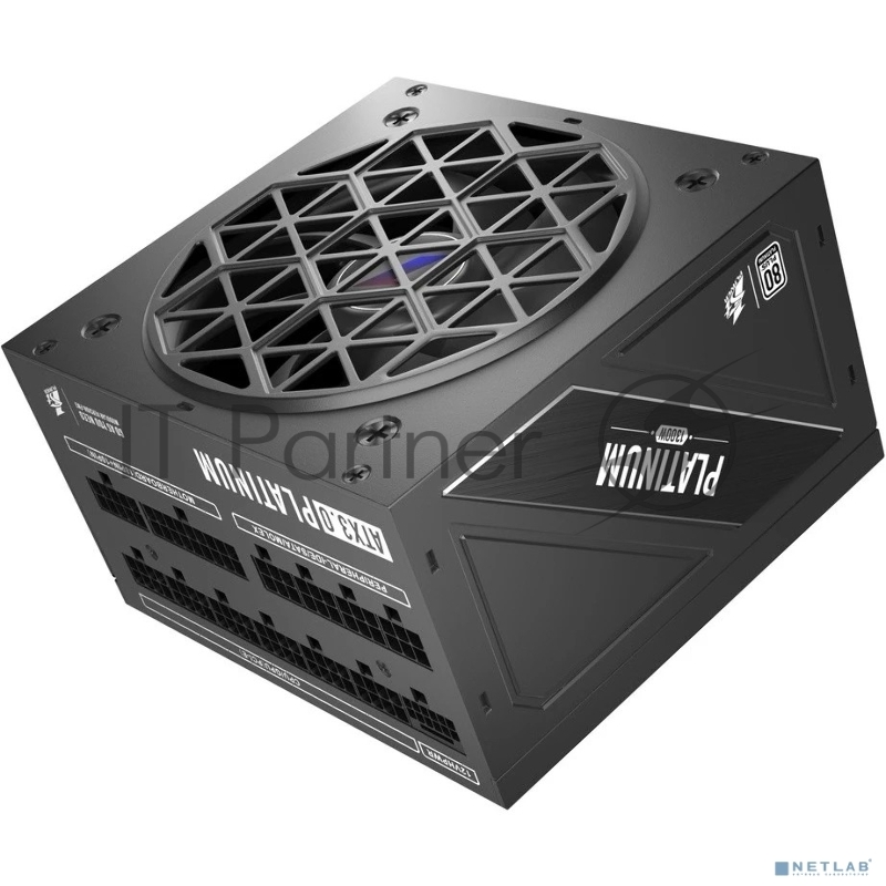 Блок питания 1STPLAYER NGDP Platinum 1300W Black, 1300Вт, 80 PLUS Platinum, 120мм, модульный, черный