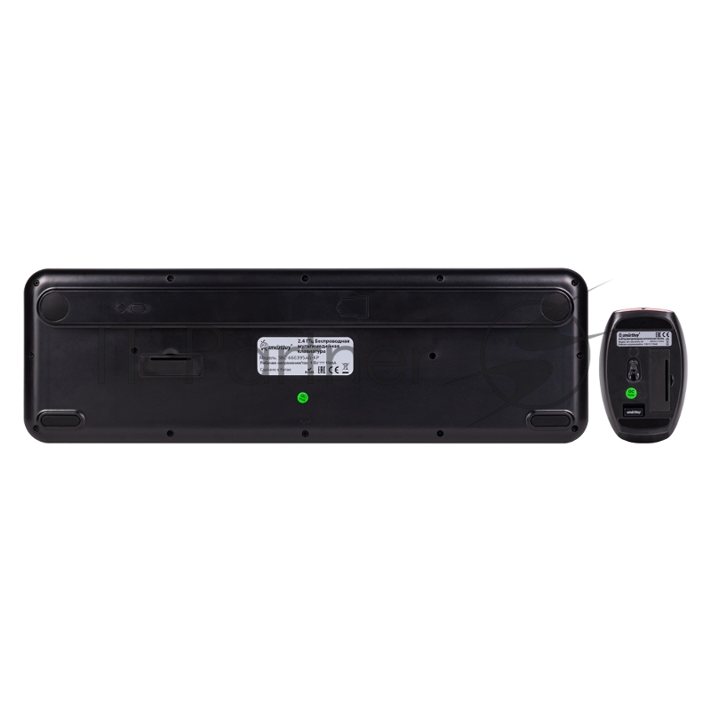 Комплект клавиатура+мышь SmartBuy (SBC-666395AG-KP) 666395 черно-розовый