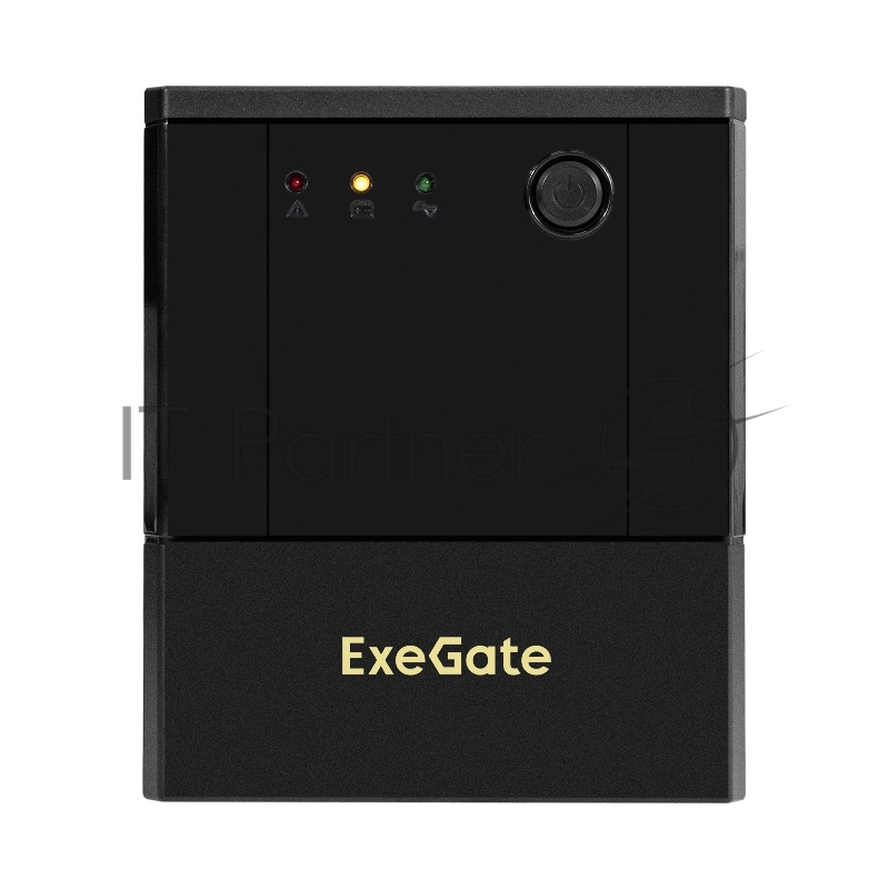 Источник бесперебойного питания ExeGate Power NB-2200.LED.AVR.4SH (2200VA/1300W, LED, AVR, 4*Schuko, батарея 12V 9Ah - 2 шт., металлический корпус, Black)