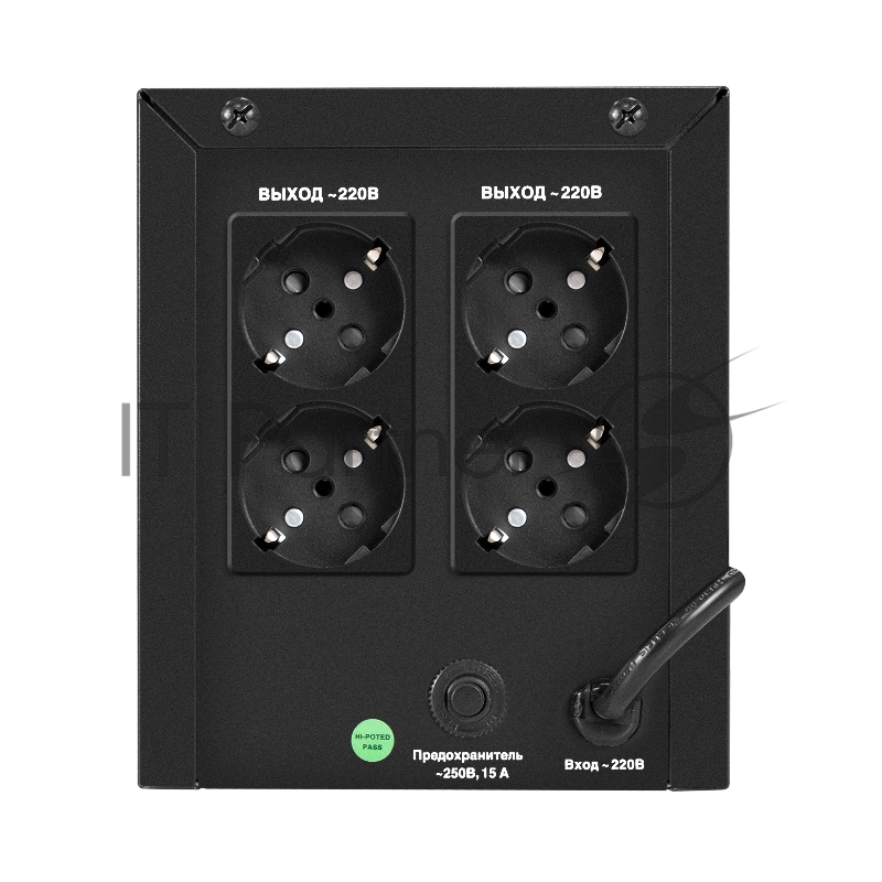 Источник бесперебойного питания ExeGate Power NB-2200.LED.AVR.4SH (2200VA/1300W, LED, AVR, 4*Schuko, батарея 12V 9Ah - 2 шт., металлический корпус, Black)