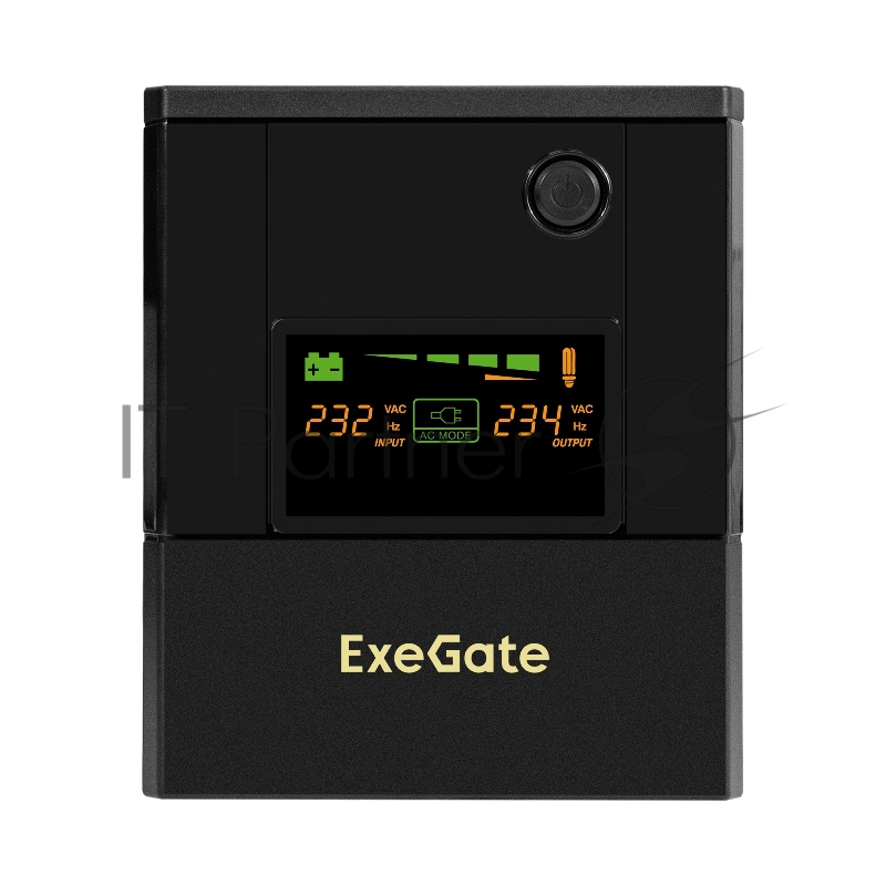 Источник бесперебойного питания ExeGate Smart LB-2200.LCD.AVR.8C13 (2200VA/1300W, цветной LCD, AVR, 8*C13, батарея 12V 9Ah - 2 шт., металлический корпус, Black)