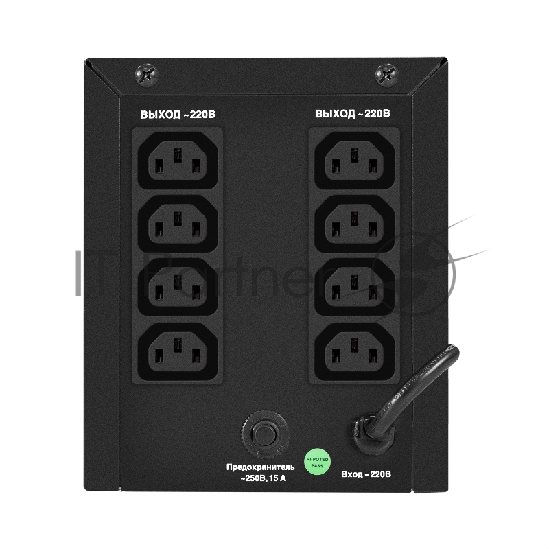 Источник бесперебойного питания ExeGate Smart LB-2200.LCD.AVR.8C13 (2200VA/1300W, цветной LCD, AVR, 8*C13, батарея 12V 9Ah - 2 шт., металлический корпус, Black)