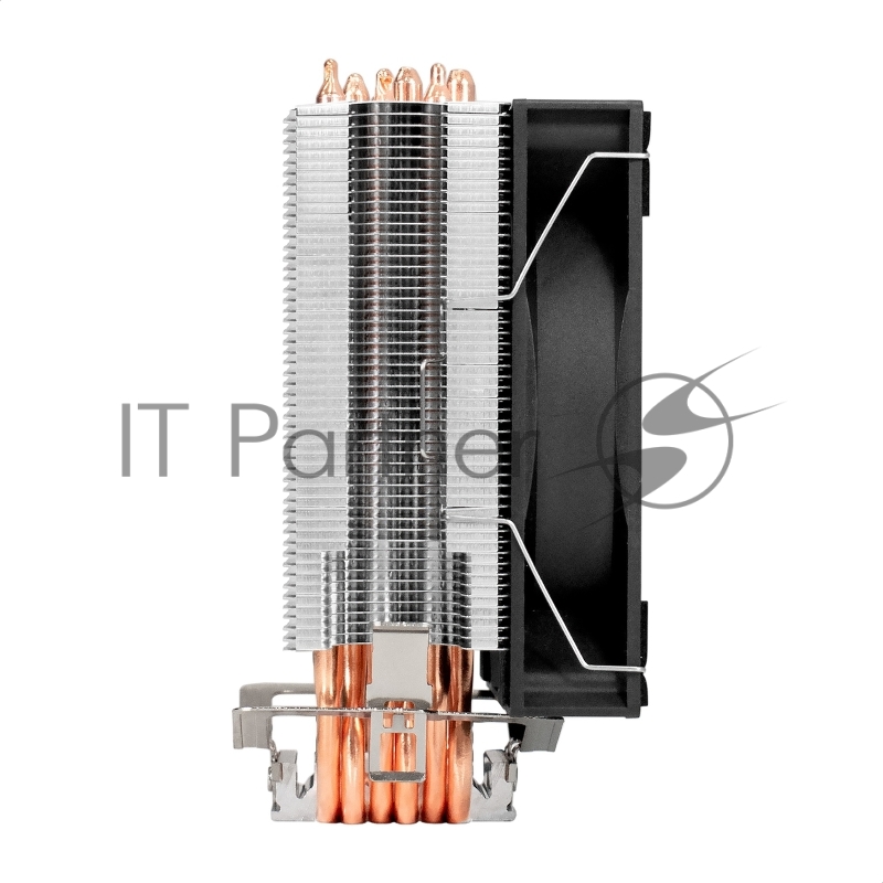 Кулер ExeGate Wizard EXX600-PWM.FRGB (Al+Cu, 6 тепл.трубки, LGA775/1150/1151/1155/1156/120 TDP 180W, Fan 120mm PWM, 800-2400RPM, Hydro bearing, 4pin, 11-24db, 540г, FRGB подсветка, с термопаст