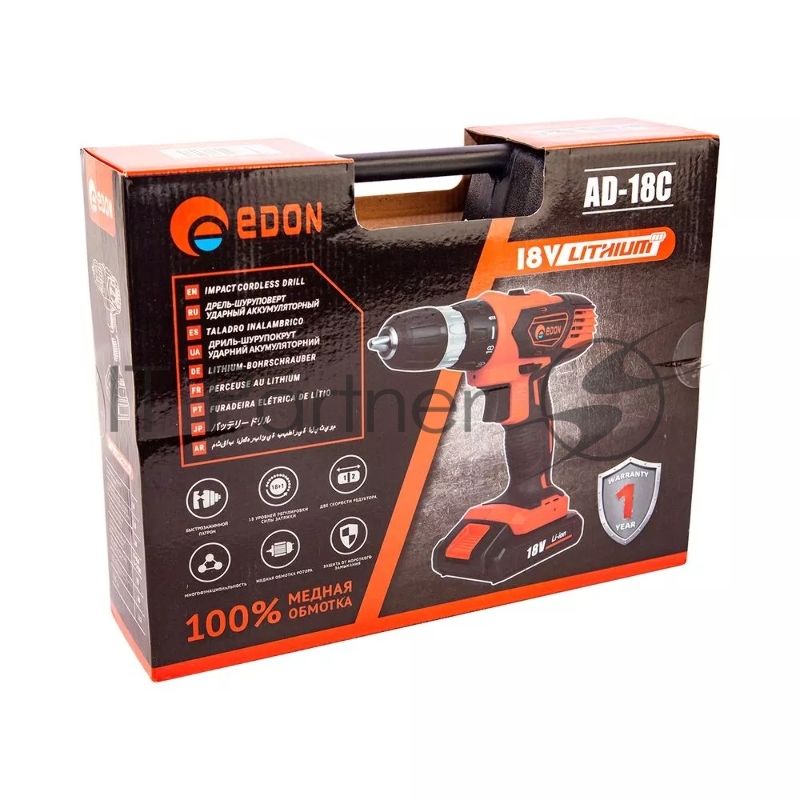 Дрель Edon аккумуляторная AD-18C” 202020100001