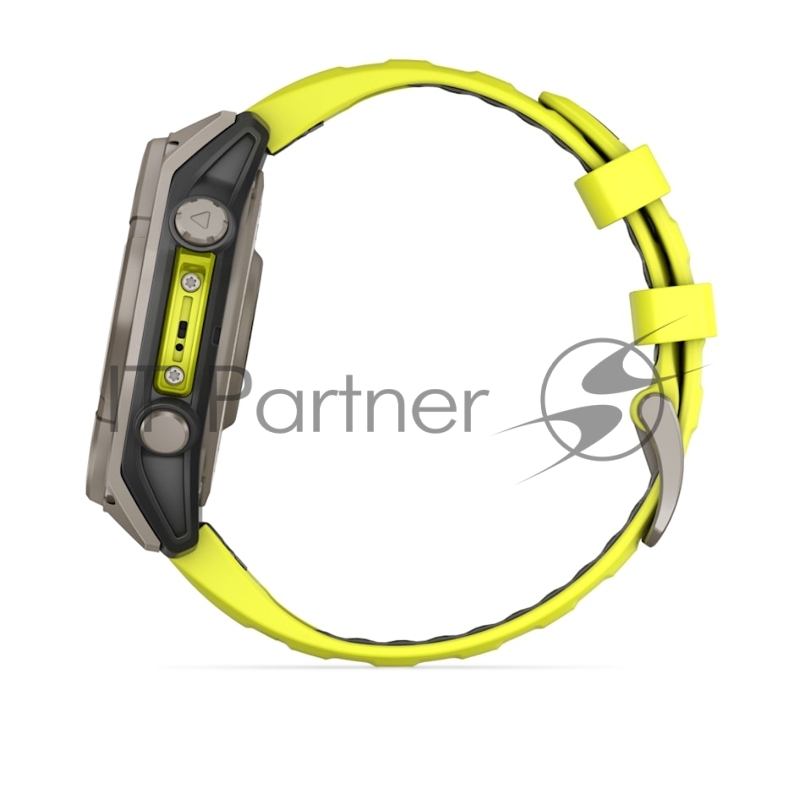 Смарт-часы Garmin Fenix 8 47мм 1.3 AMOLED корп.серебристый рем.желтый (010-02906-21)