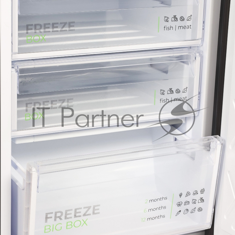 Холодильник БИРЮСА B6156 310л черный