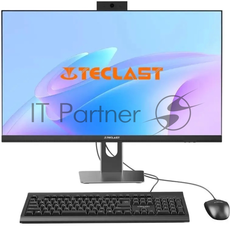 Моноблок Teclast T24 Air 23.8 Full HD i5 14450HX (2.4) 16Gb SSD512Gb Iris Xe CR Windows 11 Pro GbitEth WiFi BT 120W клавиатура мышь Cam черный 1920x1080