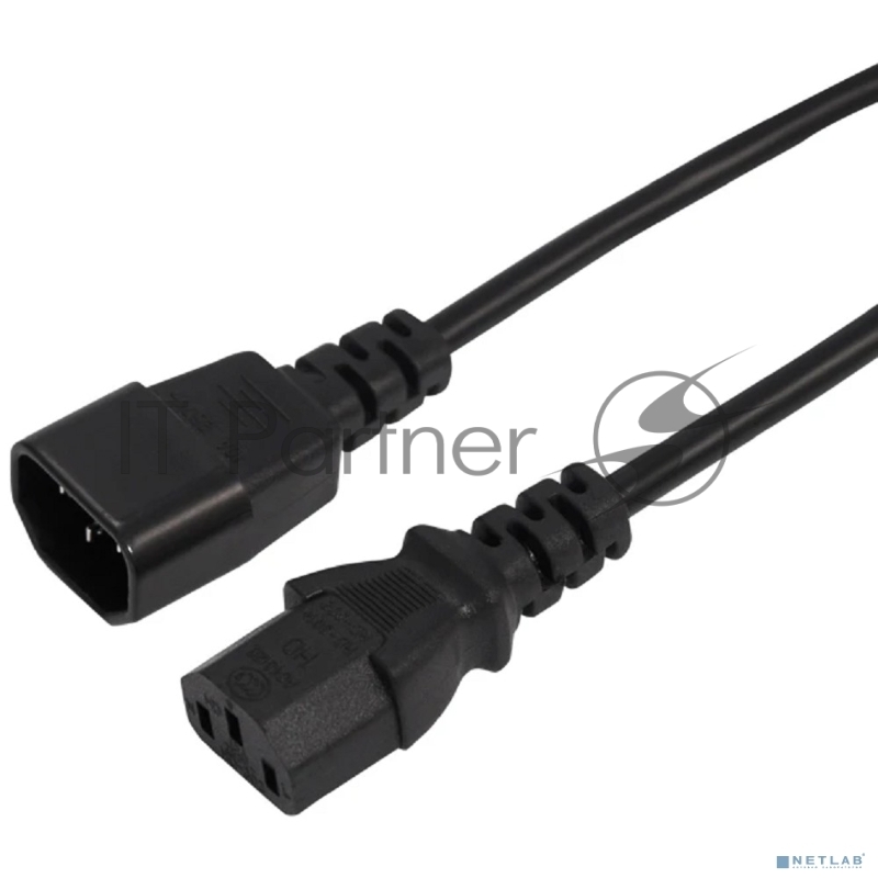 Шнур сетевой Rexant IEC 320 C13 – IEC 320 C14 3x0,75мм², длина 0,6м