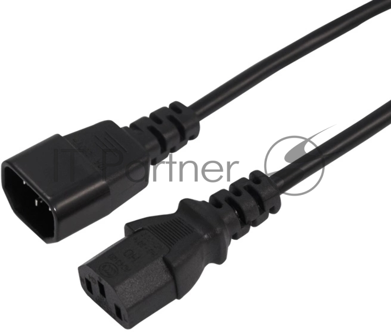 Шнур сетевой Rexant IEC 320 C13 – IEC 320 C14 3x1,0мм², длина 0,6м