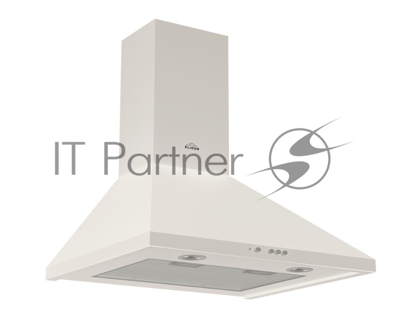 Вытяжка каминная Elikor Вента 50П-430-К3Д топленое молоко, 50 см, 430 куб. м/ч, 54 дБ