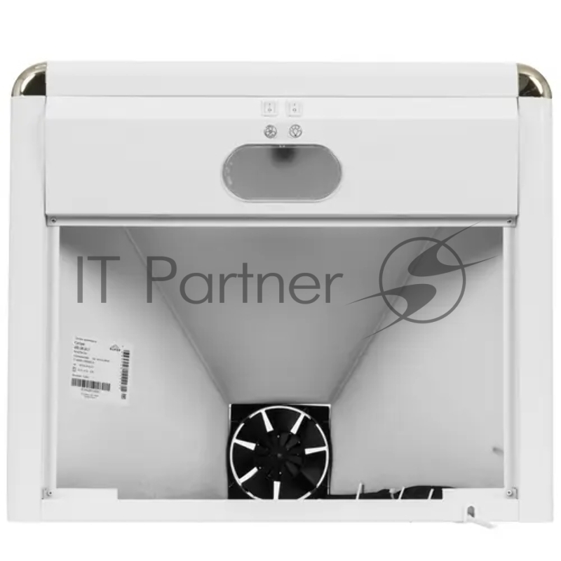 Вытяжка каминная Elikor Сатурн 60П-180-В1Л белый/золотистый, 60 см, 180 куб. м/ч, 48 дБ