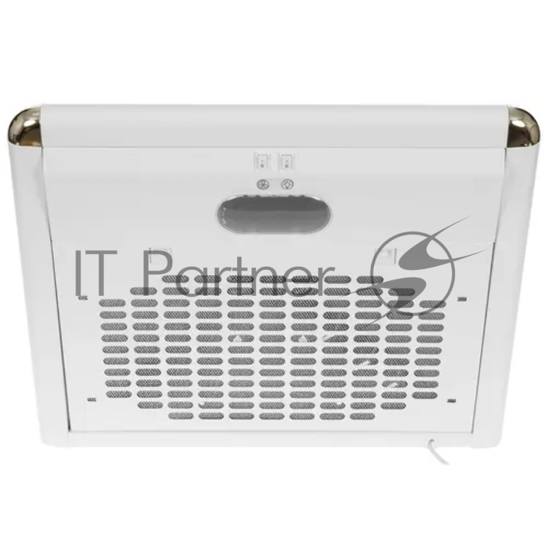 Вытяжка каминная Elikor Сатурн 60П-180-В1Л белый/золотистый, 60 см, 180 куб. м/ч, 48 дБ