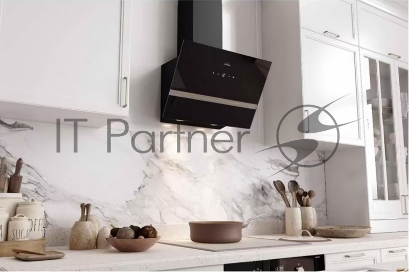 Вытяжка наклонная Elikor Rise BK 60 черный, 60 см, 750 куб. м/ч, 56 дБ