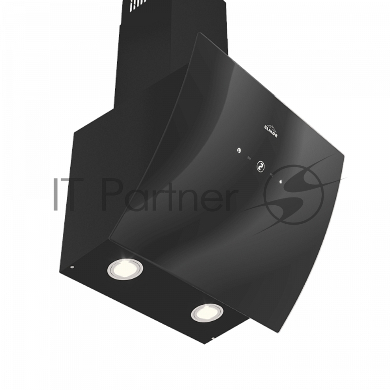 Вытяжка каминная Elikor Wave BK 50 черный, 50 см, 750 куб. м/ч, 56 дБ