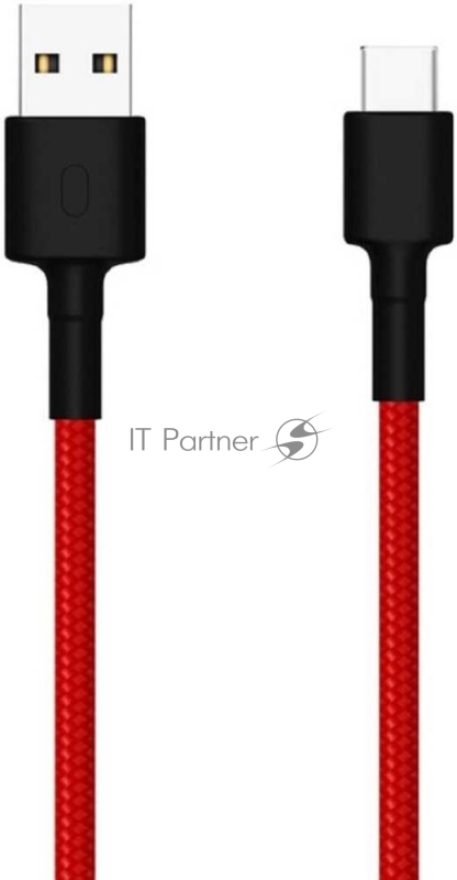 Кабель USB Xiaomi Mi Braided USB Type-C Cable SJX10ZM 100см красный