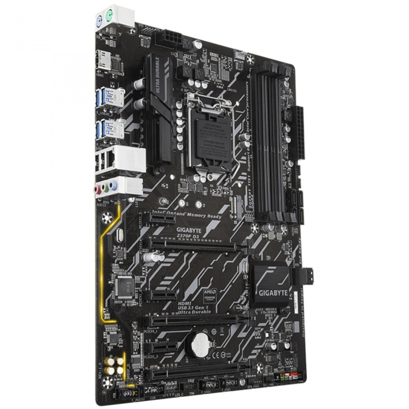Мат. плата Socket1151 GIGABYTE Z370P D3 (iZ370, 4xDDR4, M.2, SATA III, RAID, 3xPCI-E, HDMI, 1Гбит LAN, USB3.1, ATX)