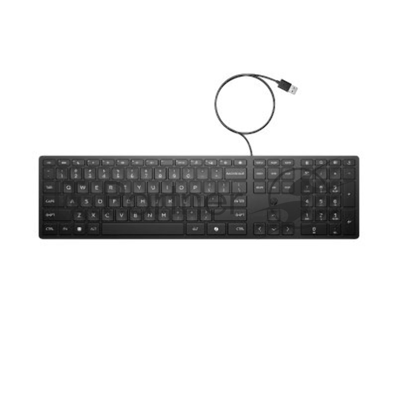клавиатура проводная Keyboard HP Wired Desktop 320K black (Halley) - RUSS