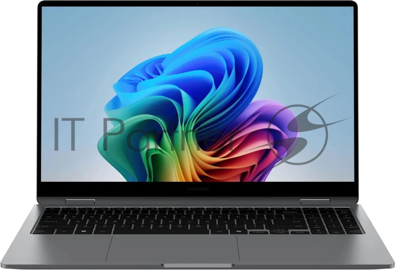 Ноутбук Samsung Galaxy Book 5 360 NP750 Core Ultra 7 256V 16Gb SSD512Gb Intel Arc 140V 15.6 AMOLED Touch FHD (1920x1080) Windows 11 Home grey WiFi BT Cam (NP750QHA-LG2IN)