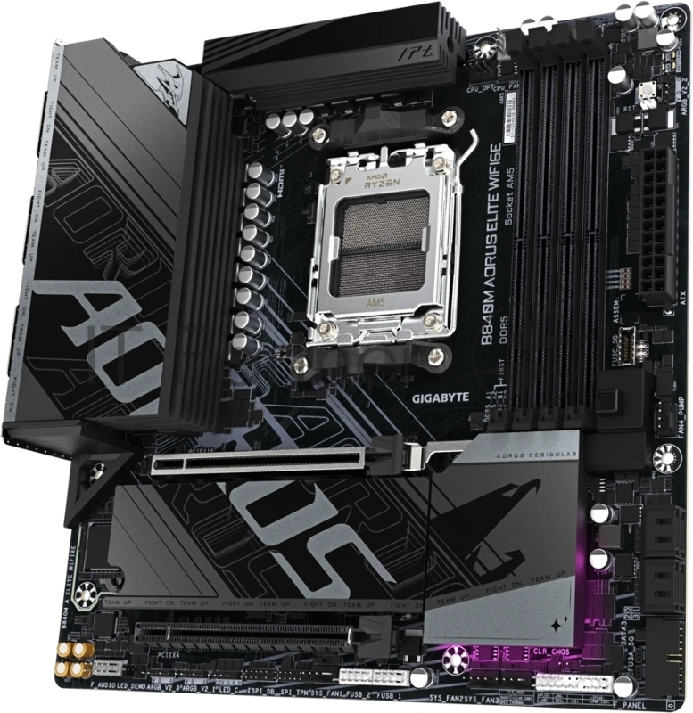 Материнская плата Gigabyte B840M AORUS ELITE WIFI6E, RTL