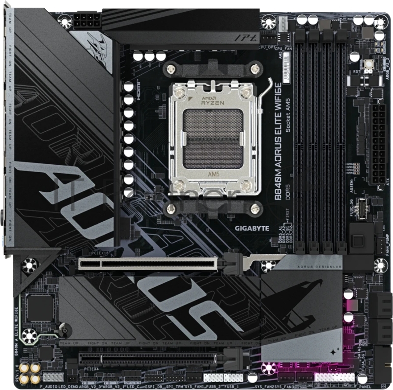 Материнская плата Gigabyte B840M AORUS ELITE WIFI6E, RTL