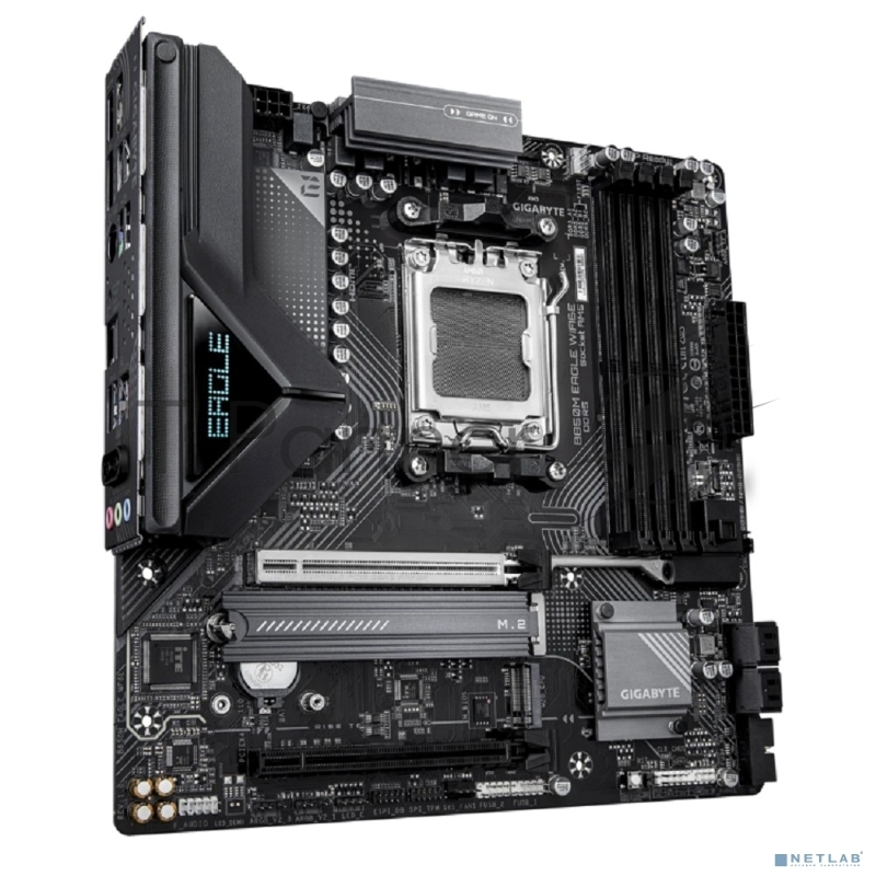Материнская плата Gigabyte B850M EAGLE WIFI6E Socket AM5 AMD B850 4xDDR5 mATX AC`97 8ch(7.1) 2.5Gg RAID+HDMI+DP