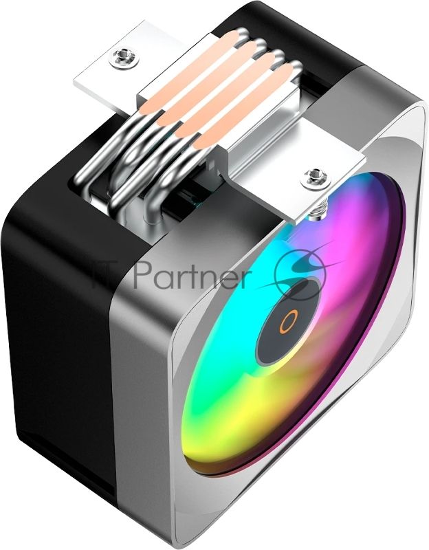 Кулер для процессора Ocypus Delta A40 EX BK ARGB, 120mm ARGB FAN, 4 HEAT PIPES, 4-PIN PWM, 500-1800 RPM, 29DBA, HYDRO BEARING, LGA115X/1200/1700/18XX, AM4/AM5