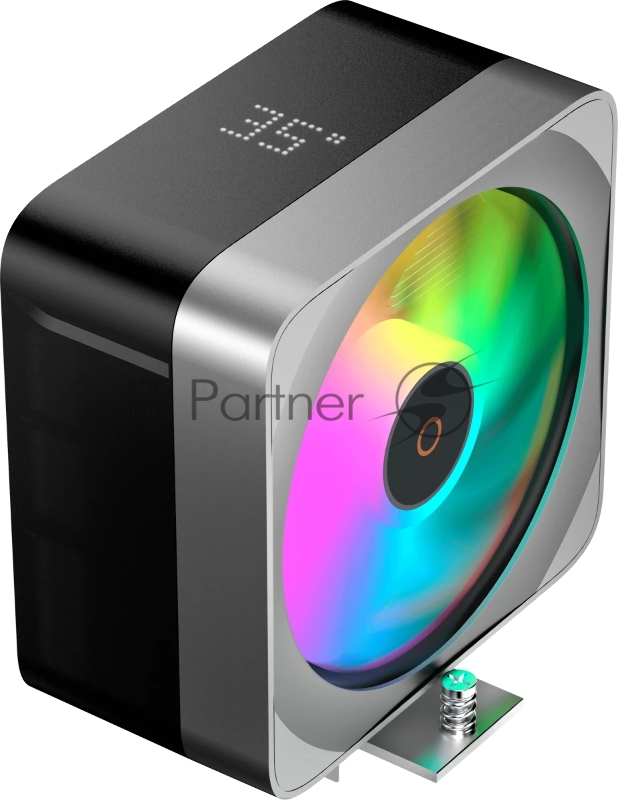 Кулер для процессора Ocypus Delta A40 EX BK Digital, 120mm ARGB FAN, Top Display Panel, 4 HEAT PIPES, 4-PIN PWM, 500-1800 RPM, 29DBA, HYDRO BEARING, LGA115X/1200/1700/18XX, AM4/AM5