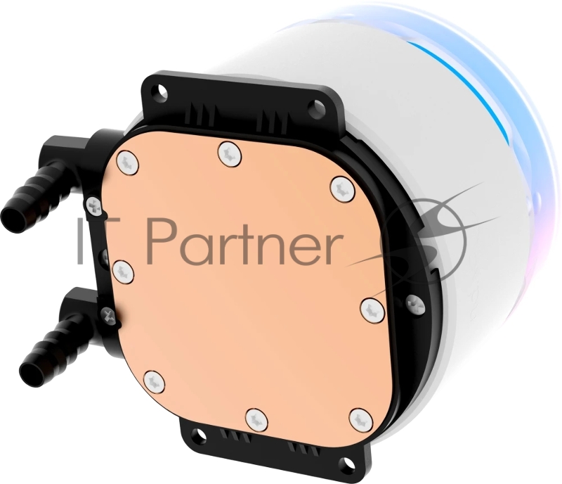 Система охлаждения Ocypus Sigma L24 WH ARGB, 240mm, LCD Pump 2.4, 2x120mm ARGB fans, LGA115X/1200/1700/18XX, AM4/AM5