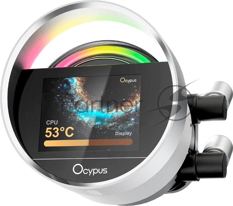 Система охлаждения Ocypus Sigma L36 WH ARGB, 360mm, LCD Pump 2.4, 3x120mm ARGB fans, LGA115X/1200/1700/18XX, AM4/AM5