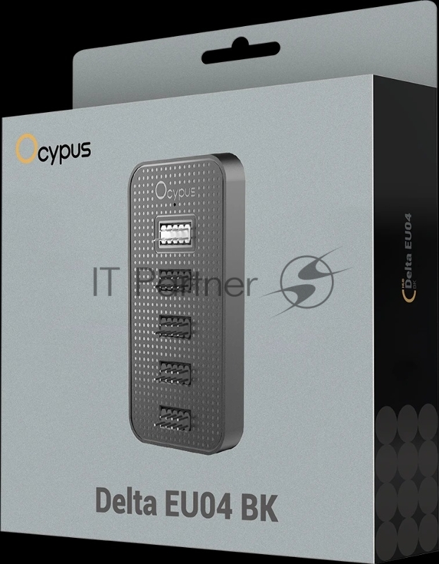 Контроллер вентиляторов Ocypus Delta EU04 BK, 4 ports USB 2.0 Hub