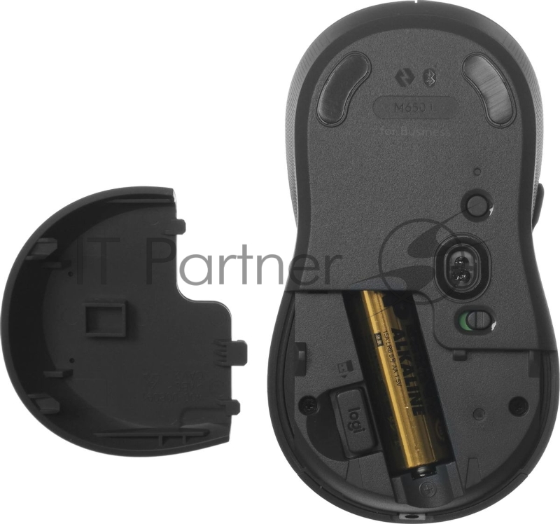 Мышь Logitech M650 L черный оптическая 4000dpi беспров. BT/Radio USB (910-006350)