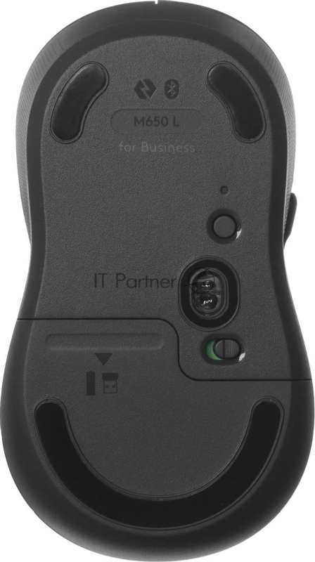 Мышь Logitech M650 L черный оптическая 4000dpi беспров. BT/Radio USB (910-006350)
