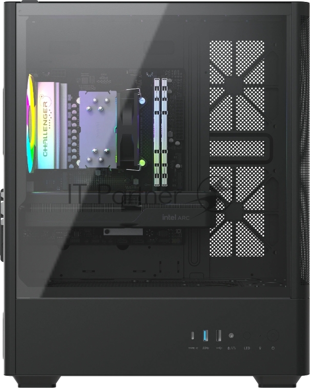 Компьютер Teclast G03 Core Ultra 5 225F (3.3) 32Gb SSD1Tb Arc B580 12Gb Windows 11 Pro GbitEth WiFi BT 400W черный (G03 225F32G1TB580BKRU)